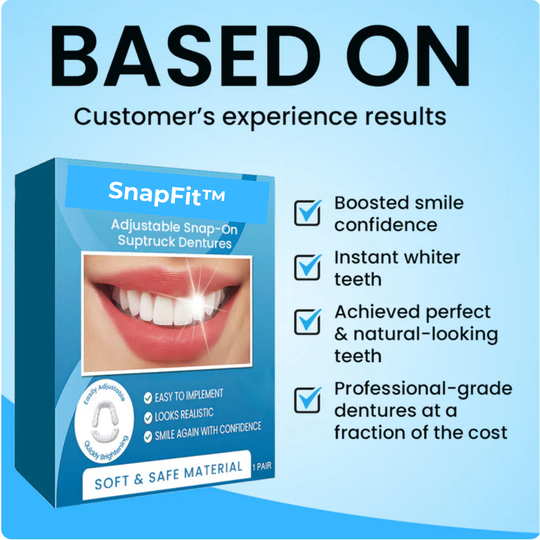 SnapFit™ Instant Smile Dentures 🔥 LAST DAY SALE 75% OFF