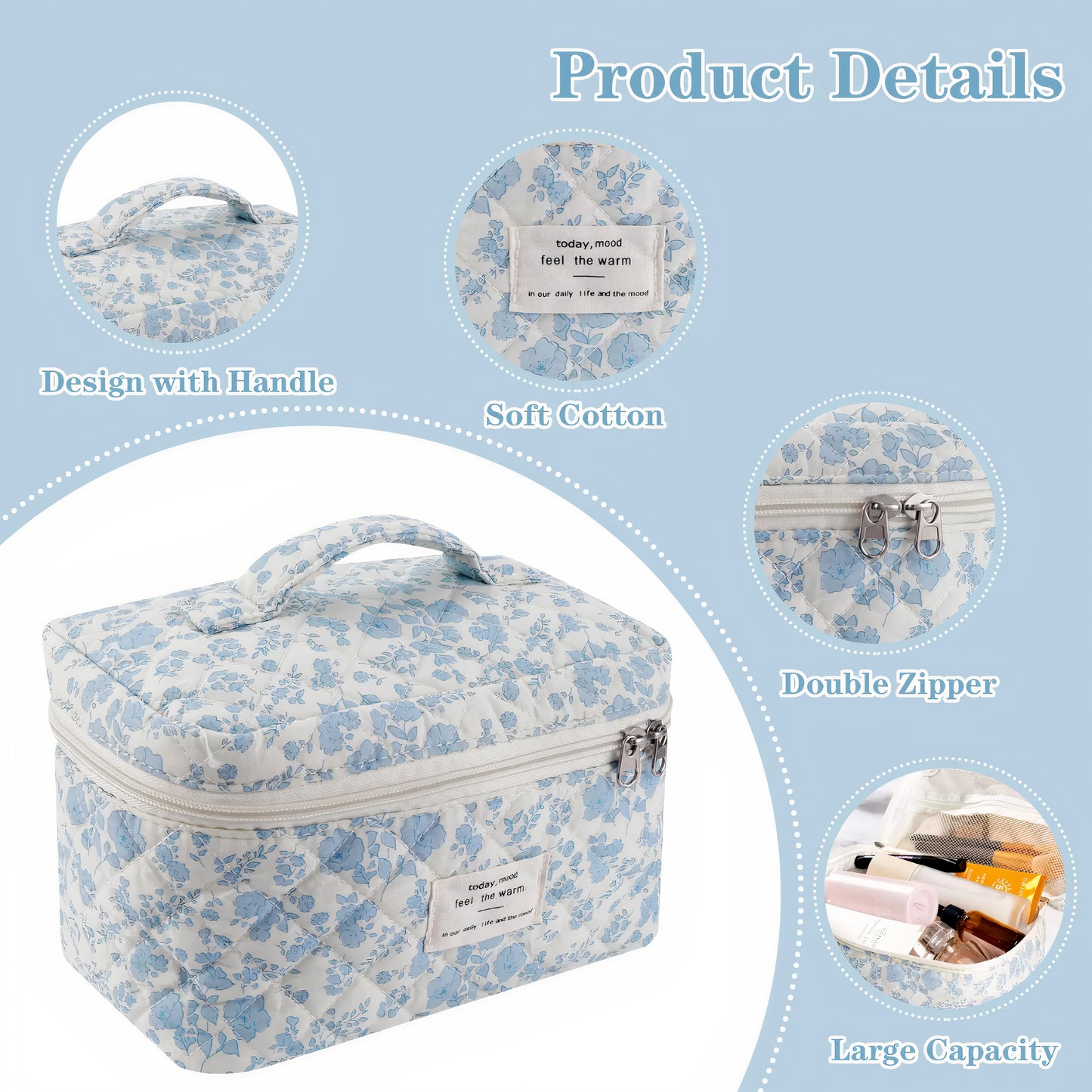 LuxeQuilt Cosmetic Organizer