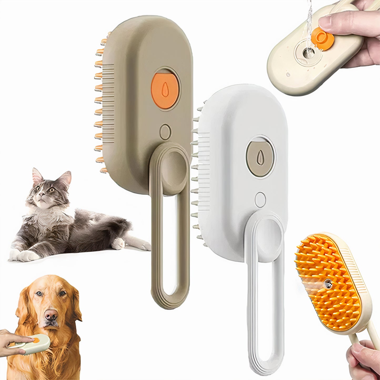 FurEase Pro Steam Brush